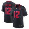 Nico Collins Houston Texans Nike Alternate 2 25th Season Game Jersey - Navy - Front View