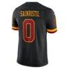 Mike Sainristil Washington Commanders Nike Alternate Vapor F.U.S.E. Stitched Limited Jersey - Black - Detail View