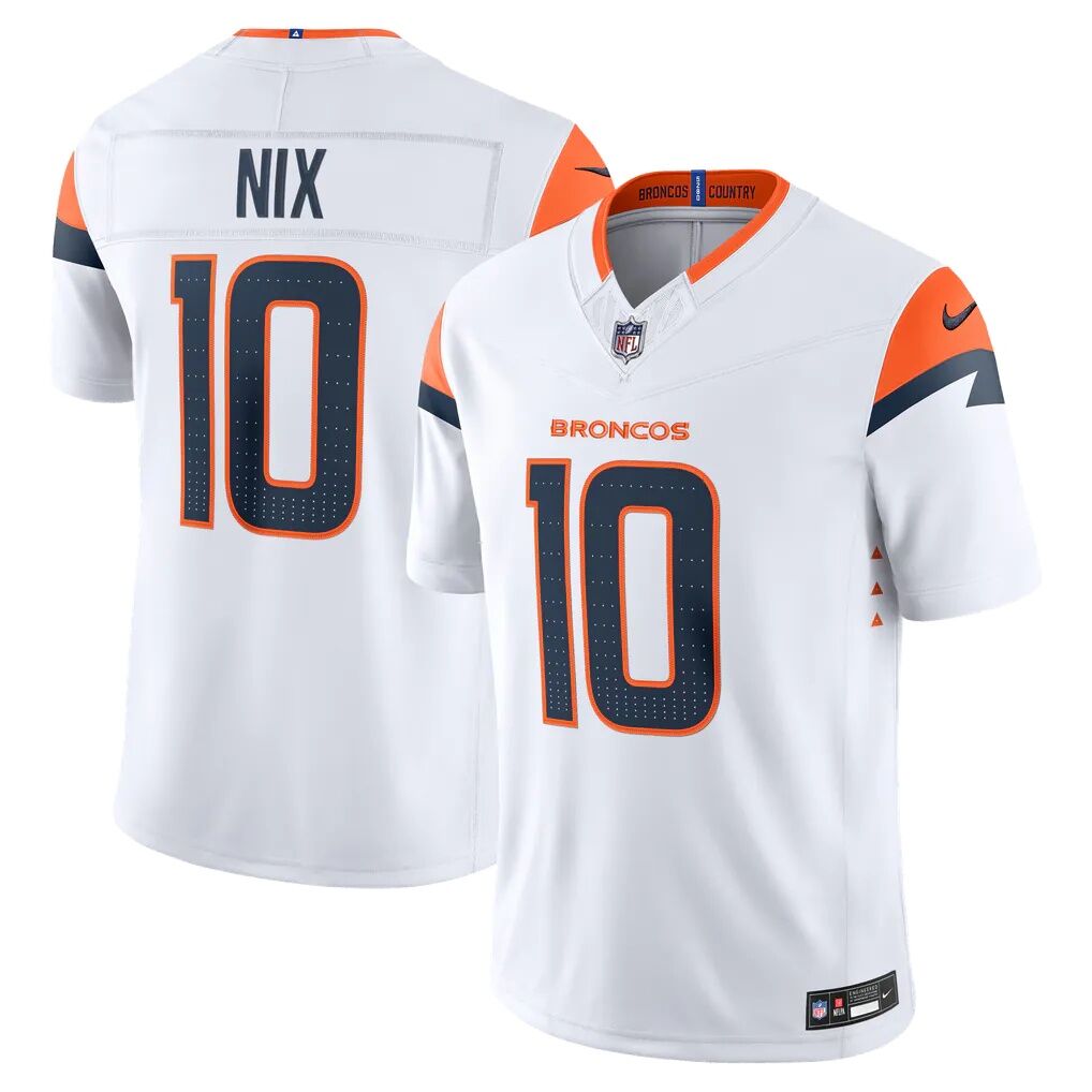 Bo Nix Denver Broncos Nike Vapor F.U.S.E. Stitched Limited Jersey