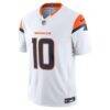 Bo Nix Denver Broncos Nike Vapor F.U.S.E. Stitched Limited Jersey - White - Side View