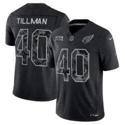 Pat Tillman Arizona Cardinals Nike 2026 Salute to Service Retired Player Stitched Limited Jersey - Black - Front View