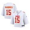 Patrick Mahomes Kansas City Chiefs Nike Women's Cropped Fashion Game Jersey - White - Front View