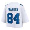 Tyler Warren Indianapolis Colts Nike Women's Cropped Fashion Game Jersey - White - Side View