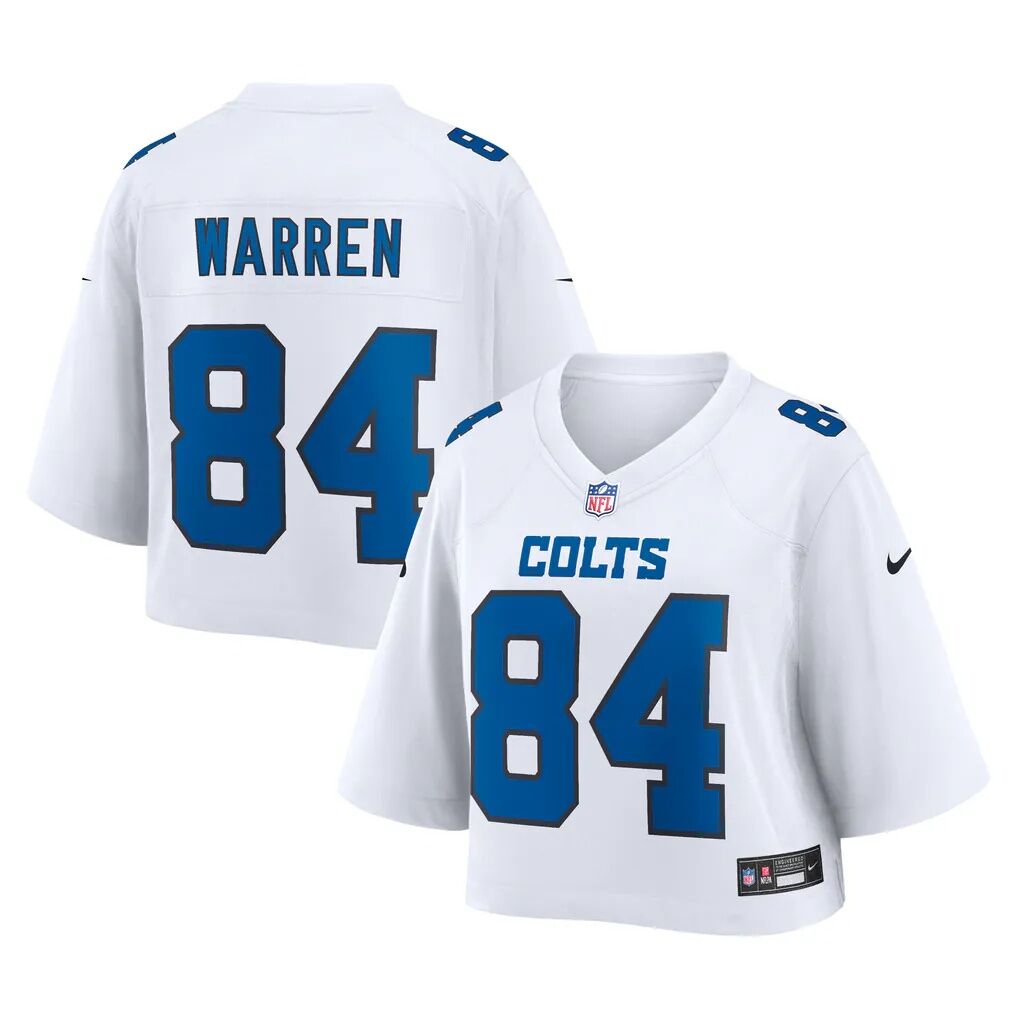 Tyler Warren Indianapolis Colts Nike Women's Cropped Fashion Game Jersey