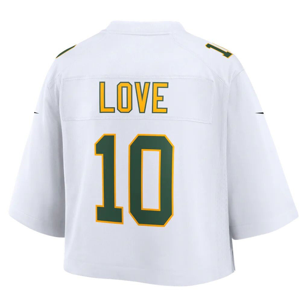 Jordan Love Green Bay Packers Nike Women's Cropped Fashion Game Jersey