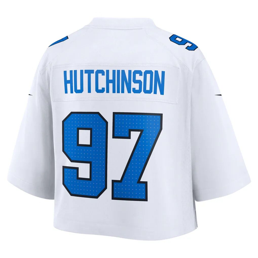 Aidan Hutchinson Detroit Lions Nike Women's Cropped Fashion Game Jersey