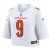 Joe Burrow Cincinnati Bengals Nike Women's Cropped Fashion Game Jersey - White - Detail View