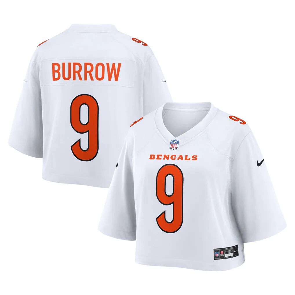 Joe Burrow Cincinnati Bengals Nike Women's Cropped Fashion Game Jersey