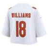 Caleb Williams Chicago Bears Nike Women's Cropped Fashion Game Jersey - White - Detail View
