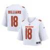 Caleb Williams Chicago Bears Nike Women's Cropped Fashion Game Jersey - White - Front View