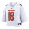 Caleb Williams Chicago Bears Nike Women's Cropped Fashion Game Jersey - White - Side View