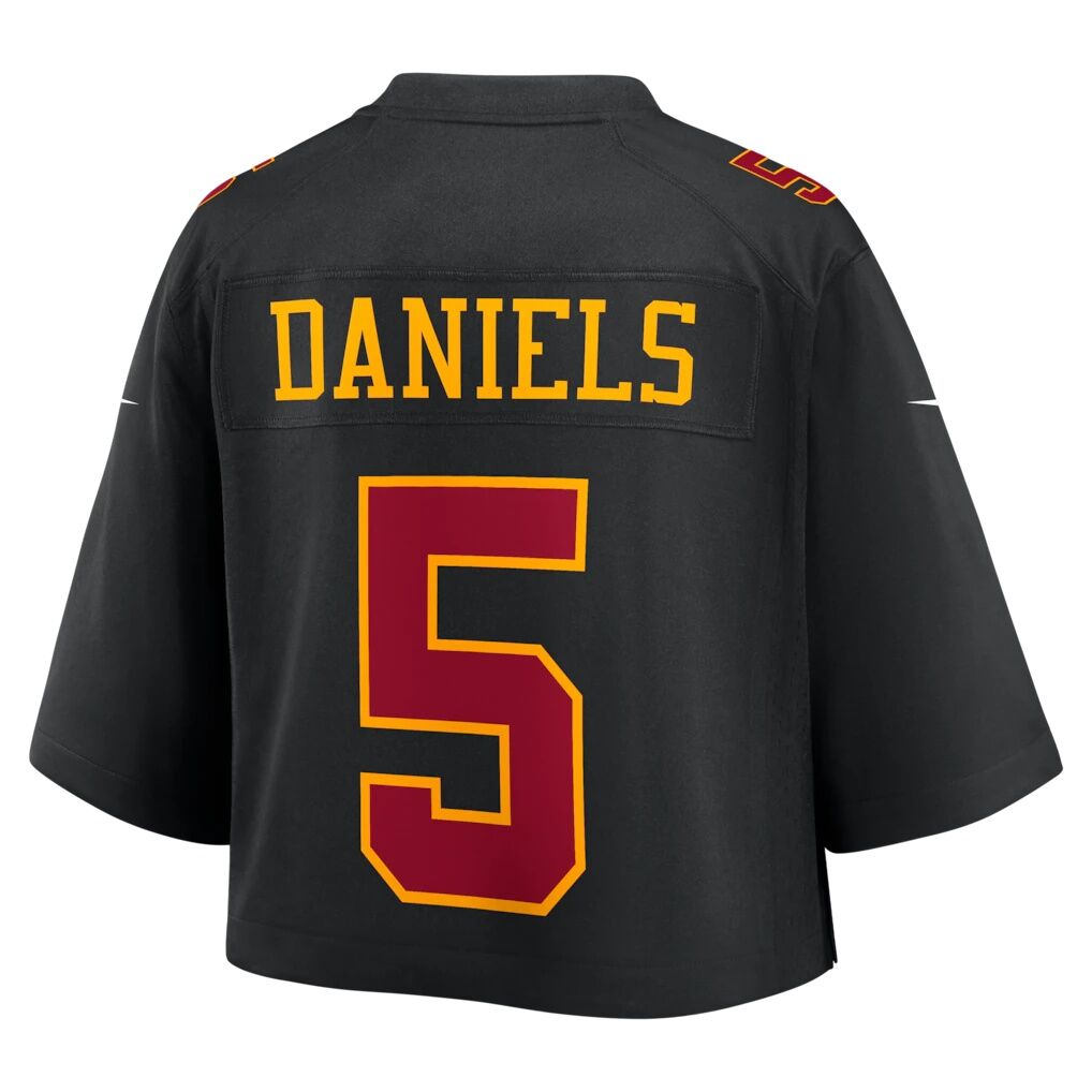Jayden Daniels Washington Commanders Nike Women's Cropped Fashion Game Jersey