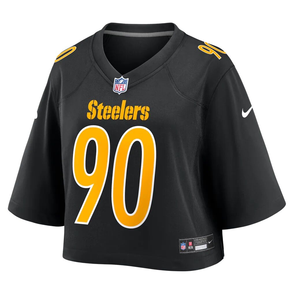 T.J. Watt Pittsburgh Steelers Nike Women's Cropped Fashion Game Jersey