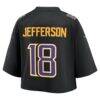 Justin Jefferson Minnesota Vikings Nike Women's Cropped Fashion Game Jersey - Black - Detail View