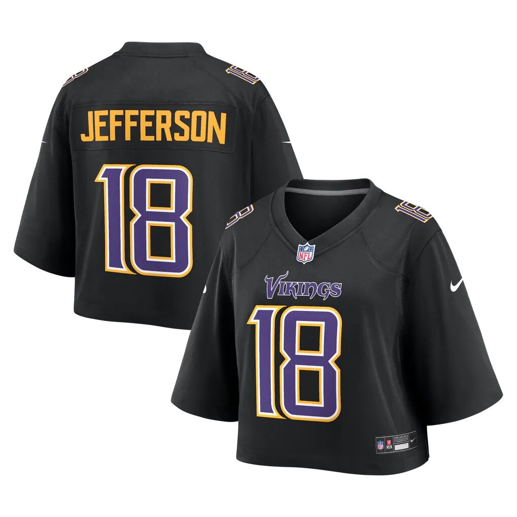 Justin Jefferson Minnesota Vikings Nike Women's Cropped Fashion Game Jersey