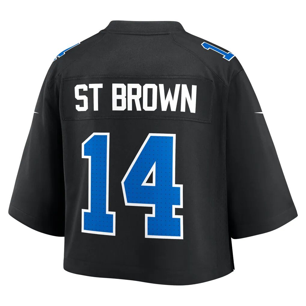 Amon-Ra St. Brown Detroit Lions Nike Women's Cropped Fashion Game Jersey