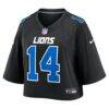 Amon-Ra St. Brown Detroit Lions Nike Women's Cropped Fashion Game Jersey - Black - Detail View