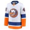 Matthew Schaefer New York Islanders Fashion7 Away Premium Jersey - White - Side View