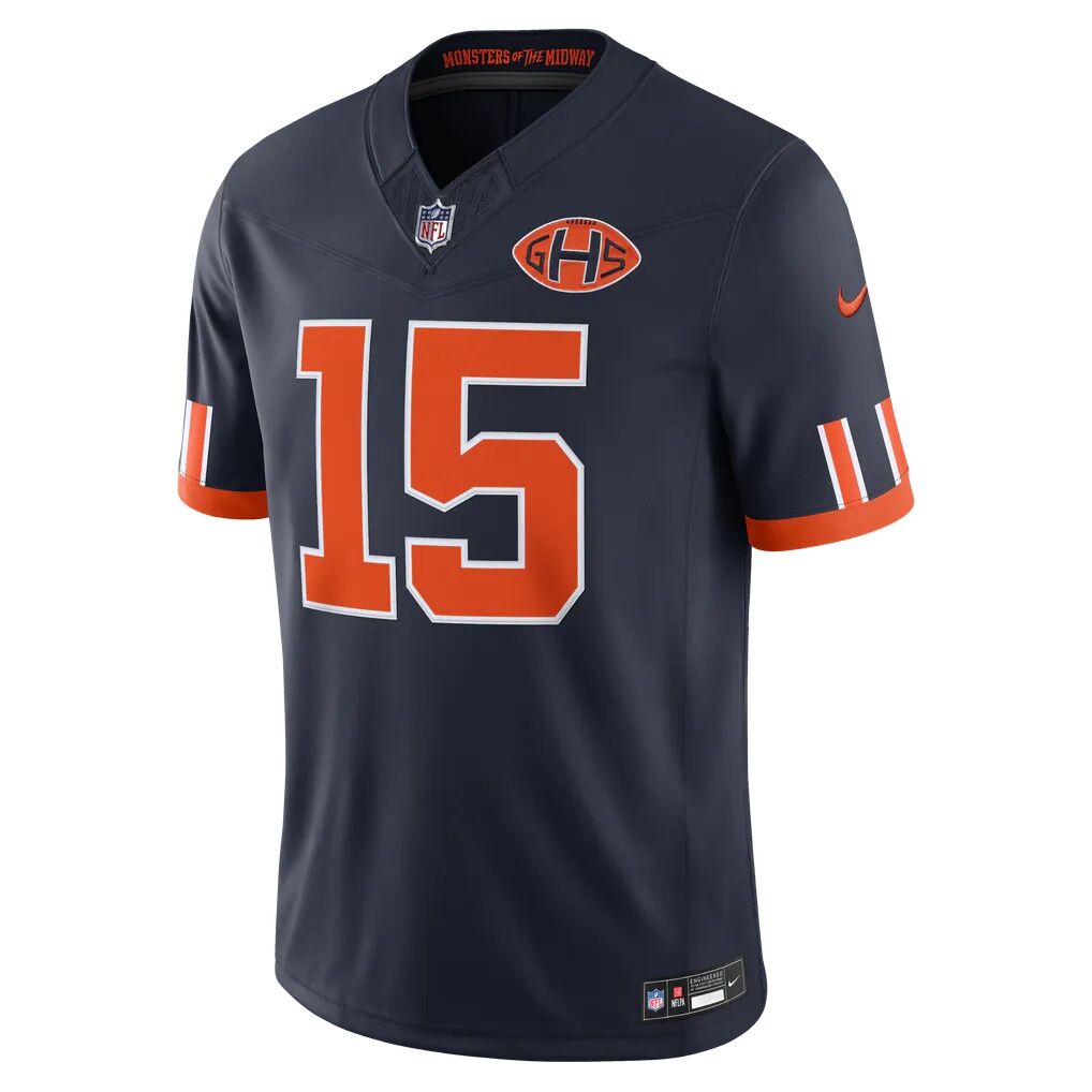 Rome Odunze Chicago Bears Nike 2026 Rivalries Collection Stitched Limited Jersey