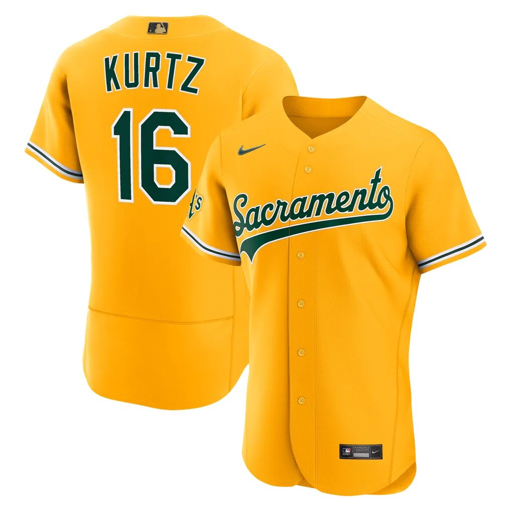 Nick Kurtz Athletics Nike MLB Awards Authentic Jersey