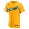 Nick Kurtz Athletics Nike MLB Awards Authentic Jersey - Gold - Side View