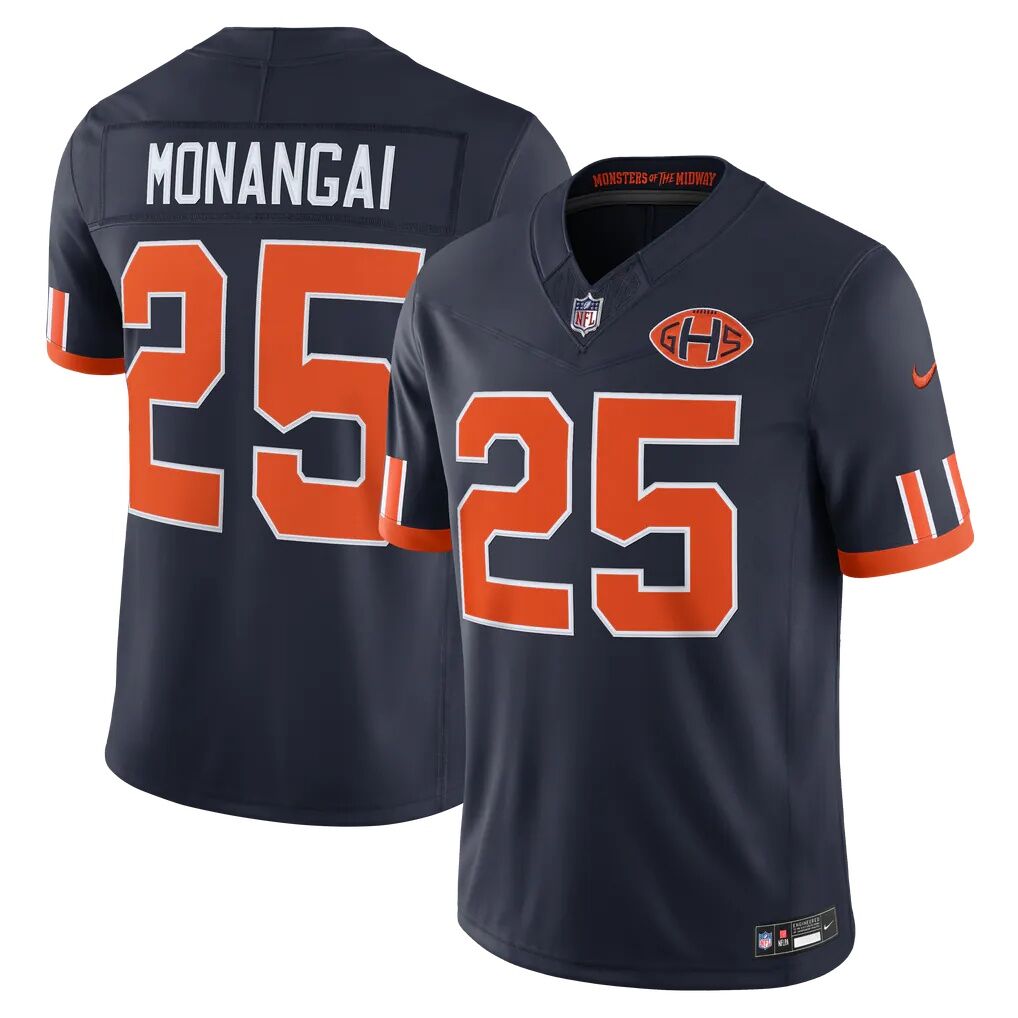Kyle Monangai Chicago Bears Nike 2026 Rivalries Collection Stitched Limited Jersey