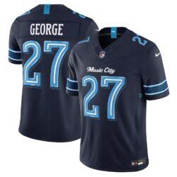 Eddie George Tennessee Titans Nike 2026 Rivalries Collection Stitched Limited Jersey - Navy - Front View