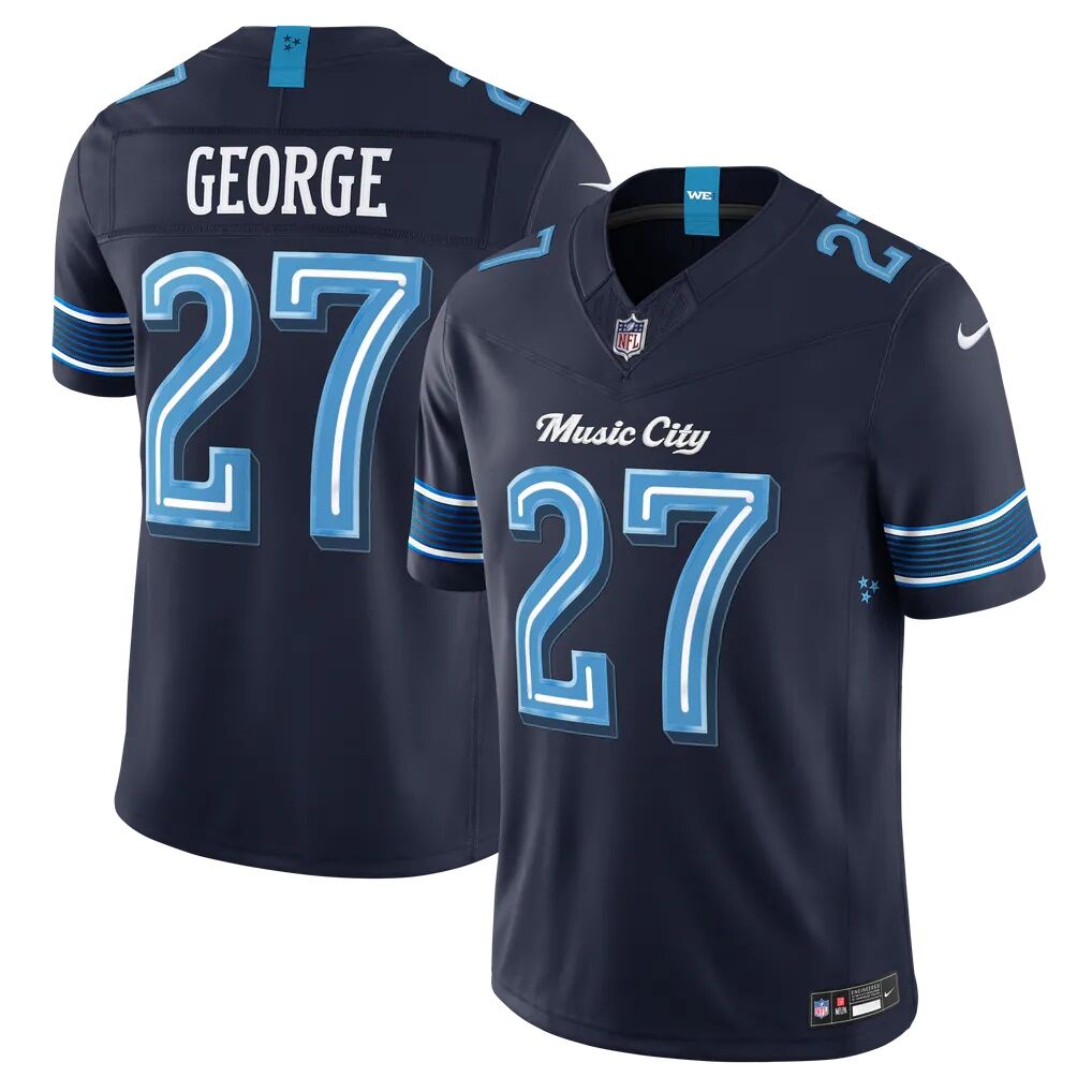 Eddie George Tennessee Titans Nike 2026 Rivalries Collection Stitched Limited Jersey