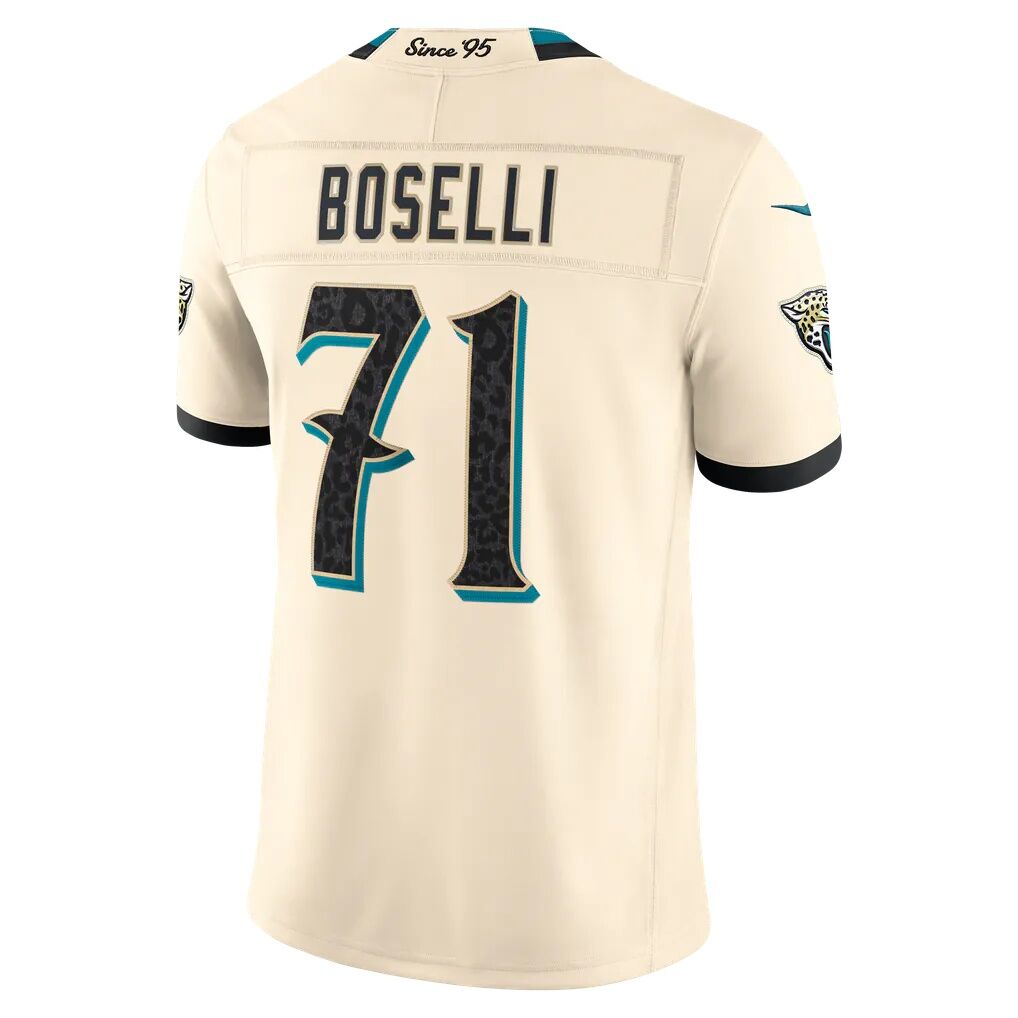 Tony Boselli Jacksonville Jaguars Nike 2026 Rivalries Collection Stitched Limited Jersey - Natural