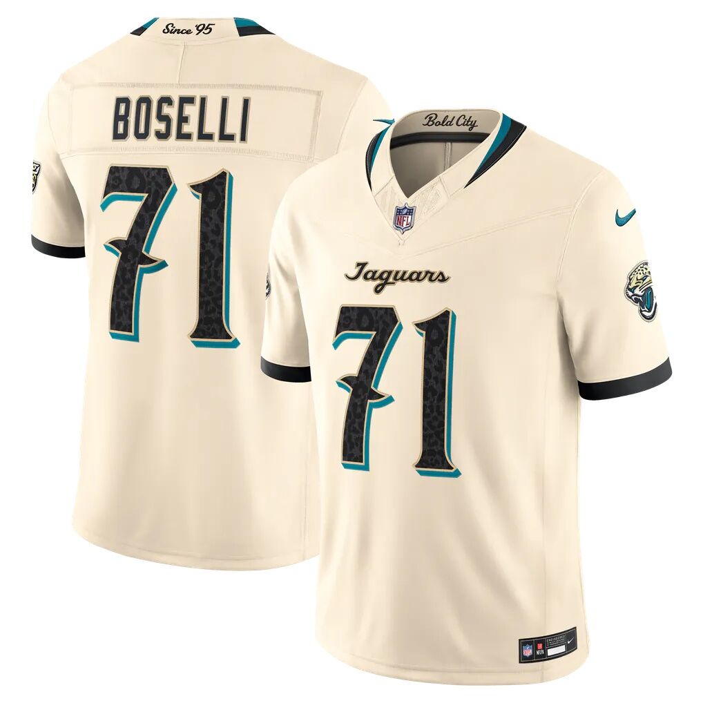 Tony Boselli Jacksonville Jaguars Nike 2026 Rivalries Collection Stitched Limited Jersey - Natural