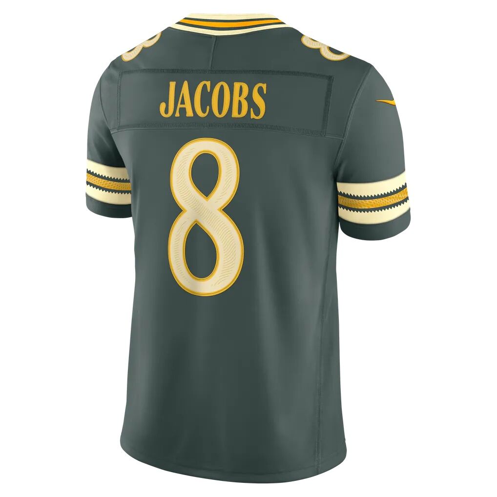 Josh Jacobs Green Bay Packers Nike 2026 Rivalries Collection Stitched Limited Jersey