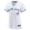 Shane Bieber Toronto Blue Jays Nike Women's Home Replica Jersey - White - Side View