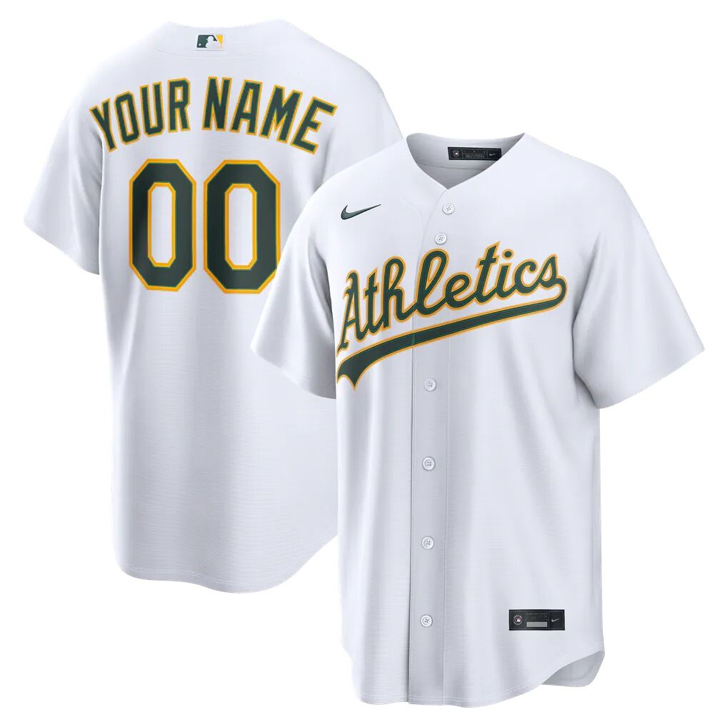 Athletics Nike Home Replica Custom Jersey