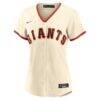 San Francisco Giants Nike Women's Home Replica Custom Jersey - Cream - Side View