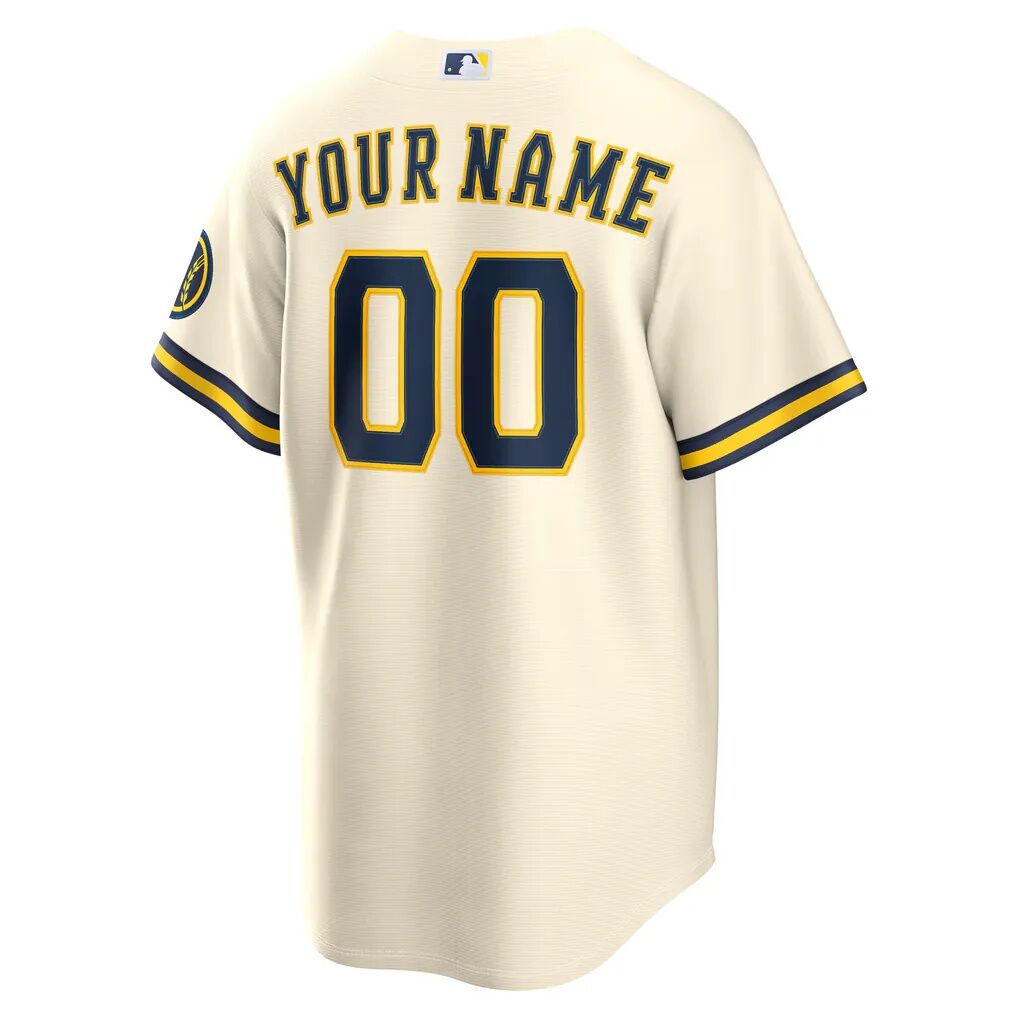 Milwaukee Brewers Nike Home Stadium Custom Jersey