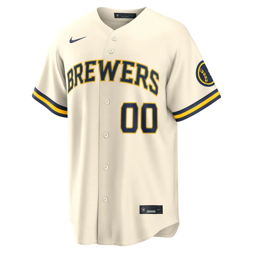 Milwaukee Brewers Nike Home Stadium Custom Jersey