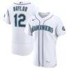 Josh Naylor Seattle Mariners Nike Home 50th Season Authentic Jersey - White - Front View