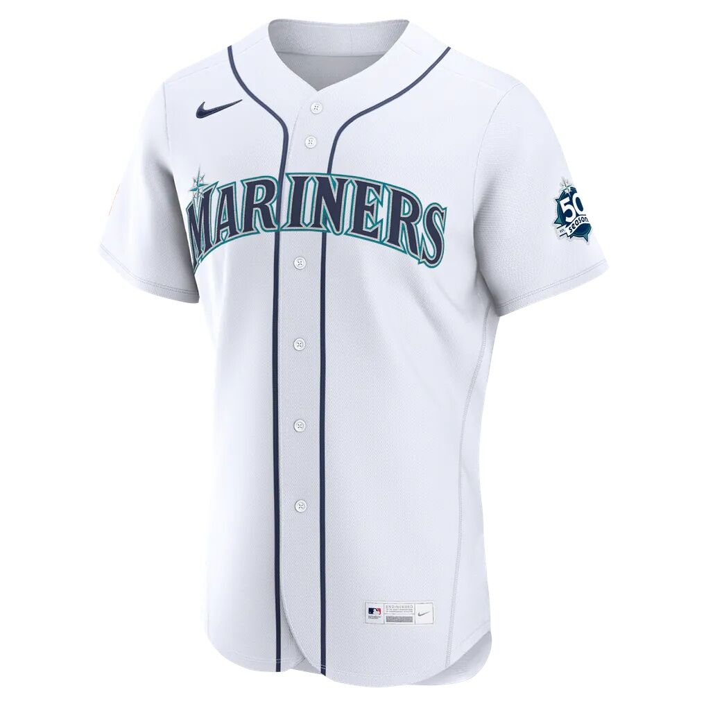 Josh Naylor Seattle Mariners Nike Home 50th Season Authentic Jersey