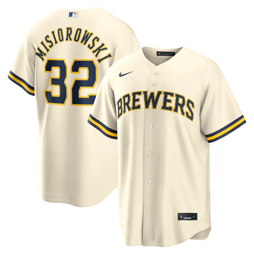 Jacob Misiorowski Milwaukee Brewers Nike Home Replica Jersey