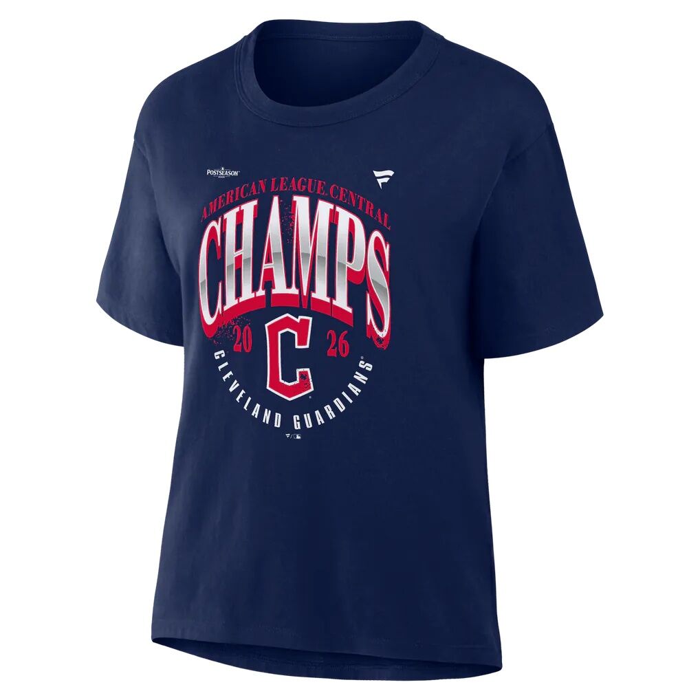 Cleveland Guardians Fashion7 Women's 2026 AL Central Division Champions Locker Room T-Shirt
