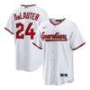 Chase DeLauter Cleveland Guardians Nike Home Replica Jersey - White - Front View