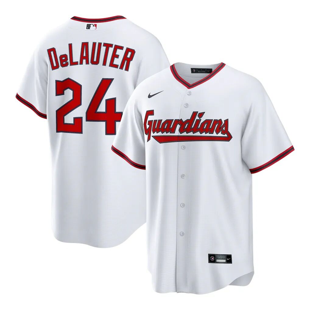 Chase DeLauter Cleveland Guardians Nike Home Replica Jersey