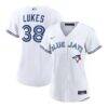 Nathan Lukes Toronto Blue Jays Nike Women's Home Replica Jersey - White - Front View