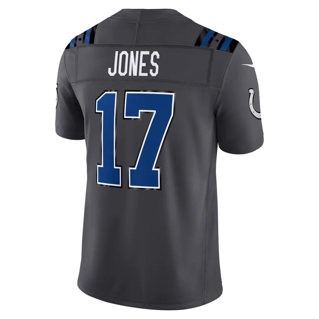 Daniel Jones Indianapolis Colts Nike 2026 Rivalries Collection Stitched Limited Jersey - Anthracite