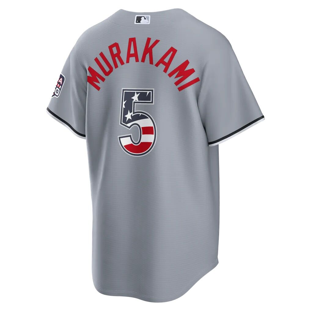 Fourth of July Chicago White Sox Munetaka Murakami Nike Gray USA 250 Stadium Jersey