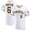Konnor Griffin Pittsburgh Pirates Nike Home Authentic Jersey - White - Front View