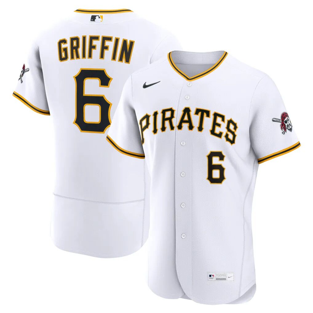 Konnor Griffin Pittsburgh Pirates Nike Home Authentic Jersey