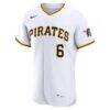 Konnor Griffin Pittsburgh Pirates Nike Home Authentic Jersey - White - Side View