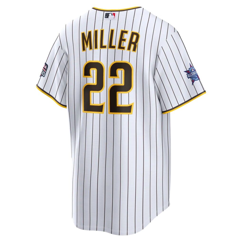 2026 All-Star Game San Diego Padres Mason Miller Nike White Replica Jersey