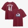 Scott Wedgewood Colorado Avalanche Fashion7 Authentic Stack Name & Number T-Shirt - - Front View